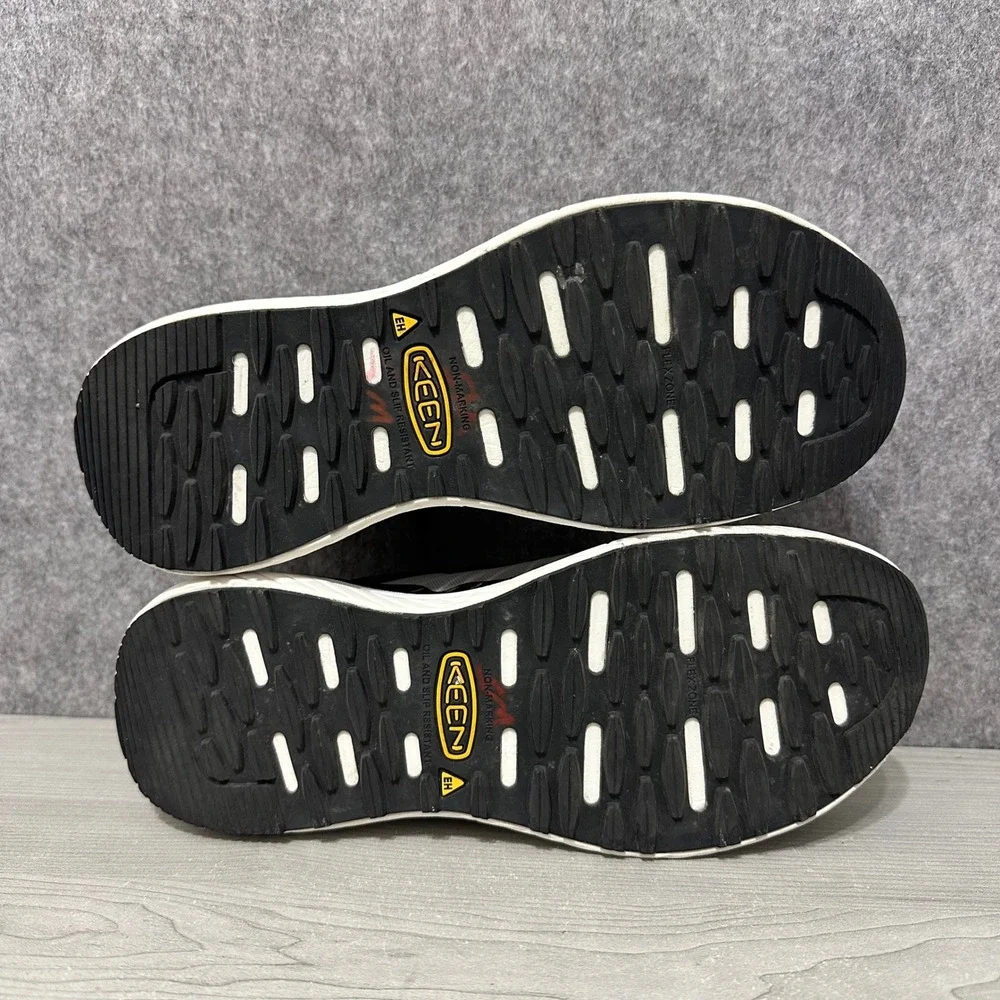 KEEN Utility Speedworks Women 8.5 Black Gray Carbon Nano Toe Work Shoes EH SR‎